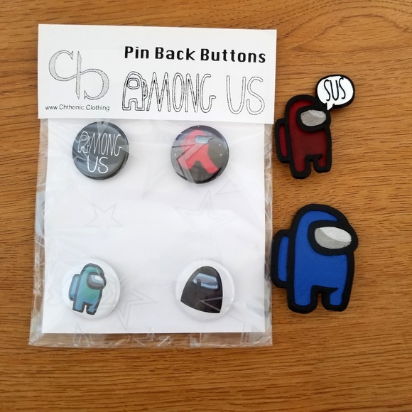 Other - Among Us Pin and PS5 Accessory Pack